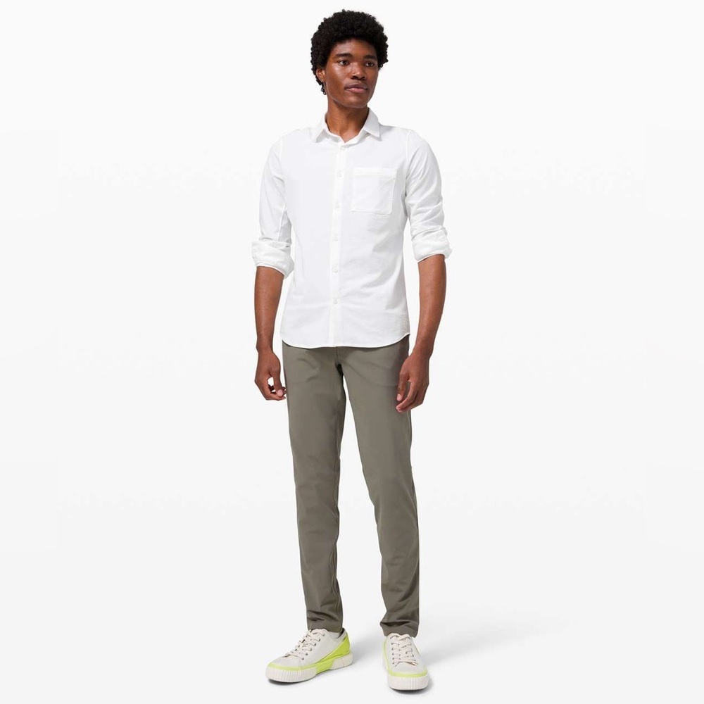 Lululemon ABC Pant Slim 32" Warpstreme Men’s Grey Sage Size 29 Athleisure Golf